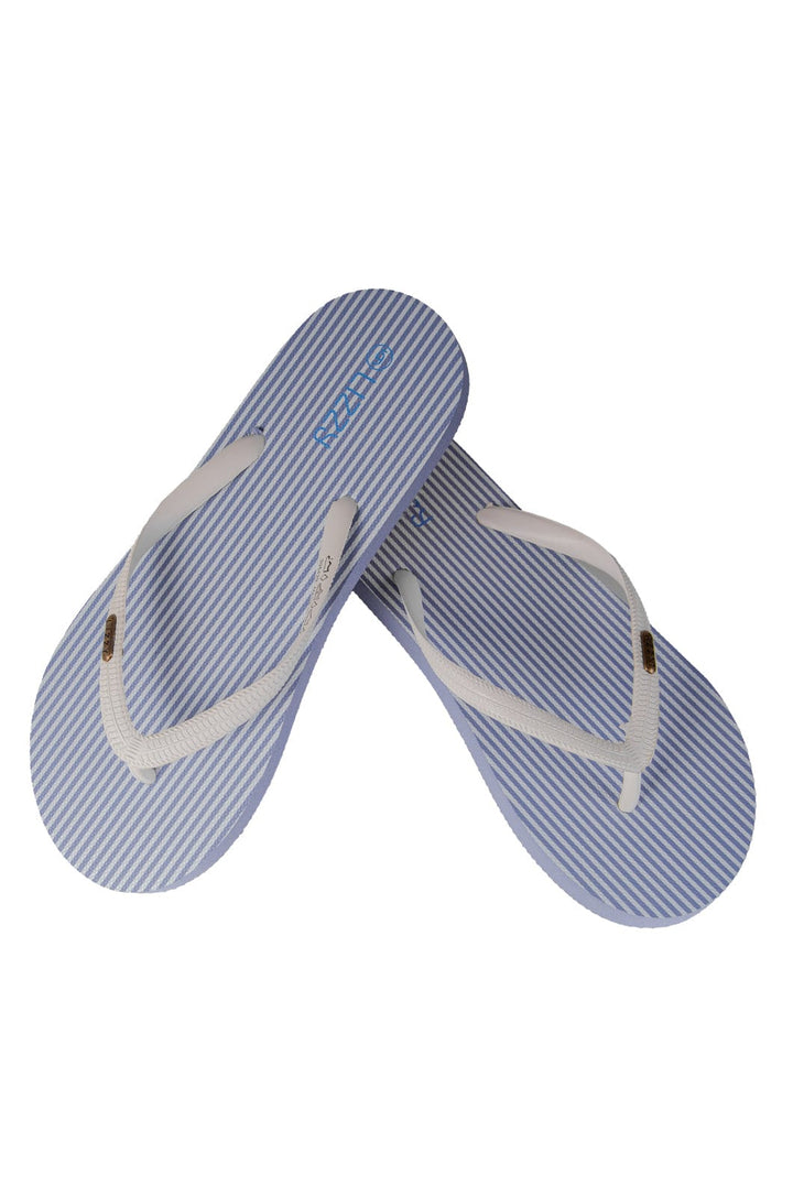 Saylore Ladies Slops Chevel Shoes footwear Blue/White / 3