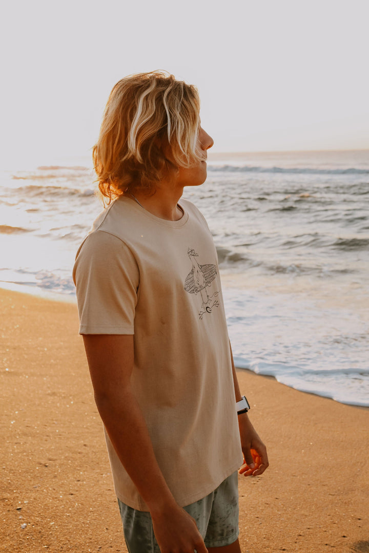 Seagull Surfer- Mens S/S Tee Lizzard apparel