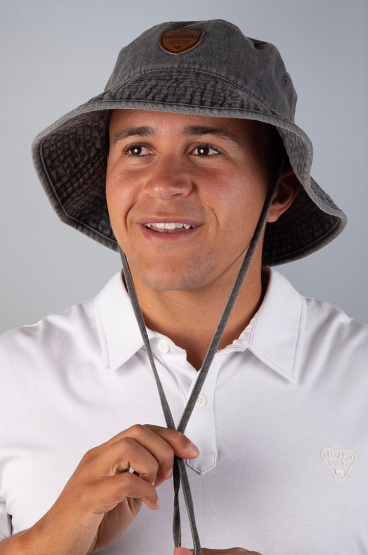 Shermie 25 - Mens Hat Lizzard accessories Charcoal / S