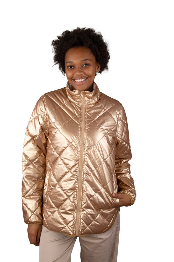 Sherrileah - Ladies Reversible Quilted Jacket Lizzard apparel