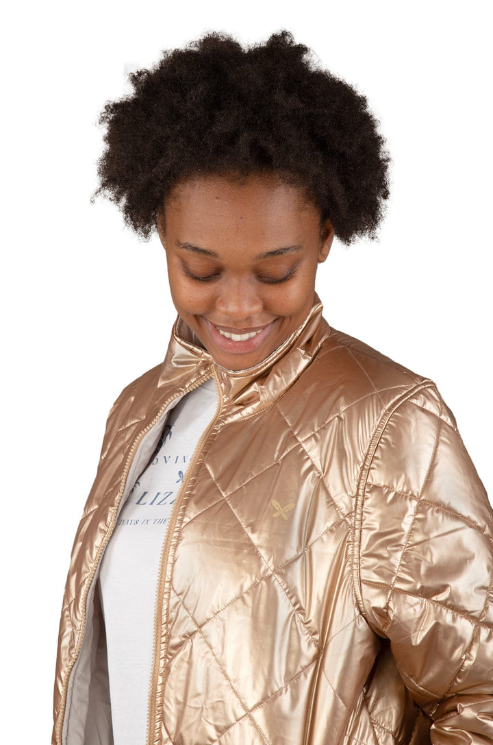 Sherrileah - Ladies Reversible Quilted Jacket Lizzard apparel