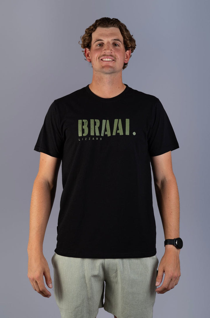 Soldaat 24 - Mens S/S Tee Lizzard apparel Black / S