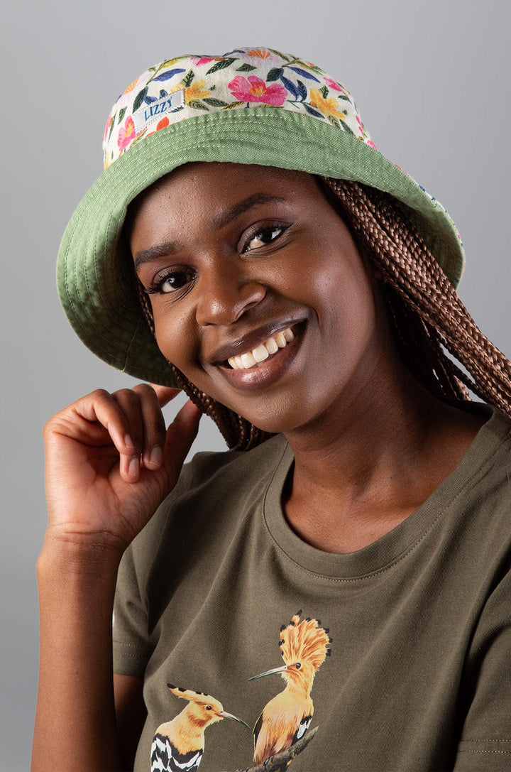 Sulmona - Sun Hat Lizzard accessories Botanical / One Size