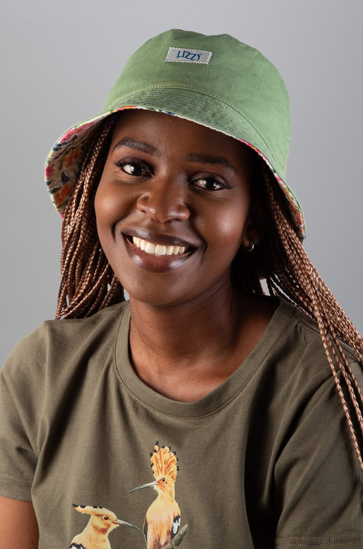 Sulmona - Sun Hat Lizzard accessories Botanical / One Size