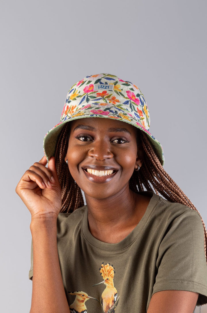 Sulmona - Sun Hat Lizzard accessories Botanical / One Size