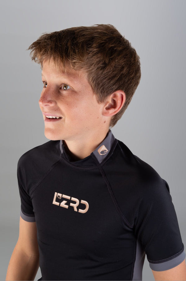 Surubi -  Teen Boys S/S Rashie Lizzard swimwear lycra