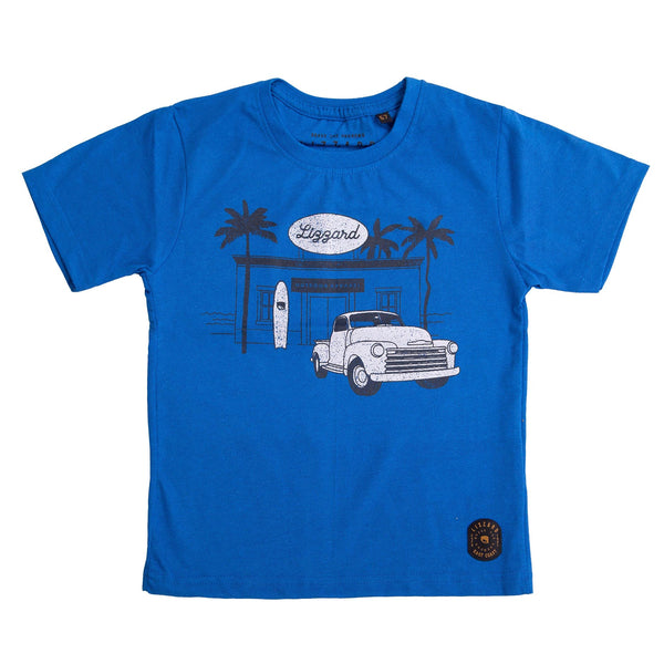 Takoda - Teen Boys S S Tee Lizzard apparel Blue / 6/7