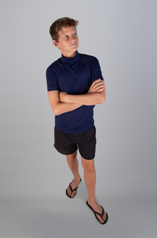 Tapir -  Teen Boys S/S Rashie Lizzard swimwear lycra