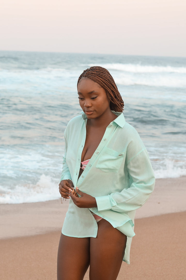 Tarica - Ladies L/S  Button Up Lizzard apparel