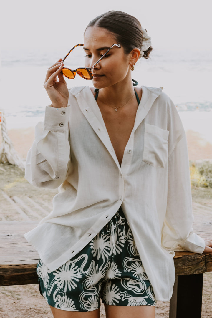 Tarica - Ladies L/S  Button Up Lizzard apparel