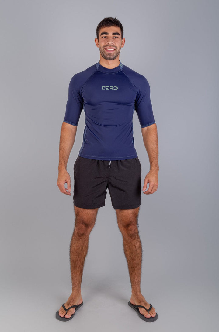 Torry - Mens S/S Rashie Lizzard swimwear lycra Naval Academy / XS
