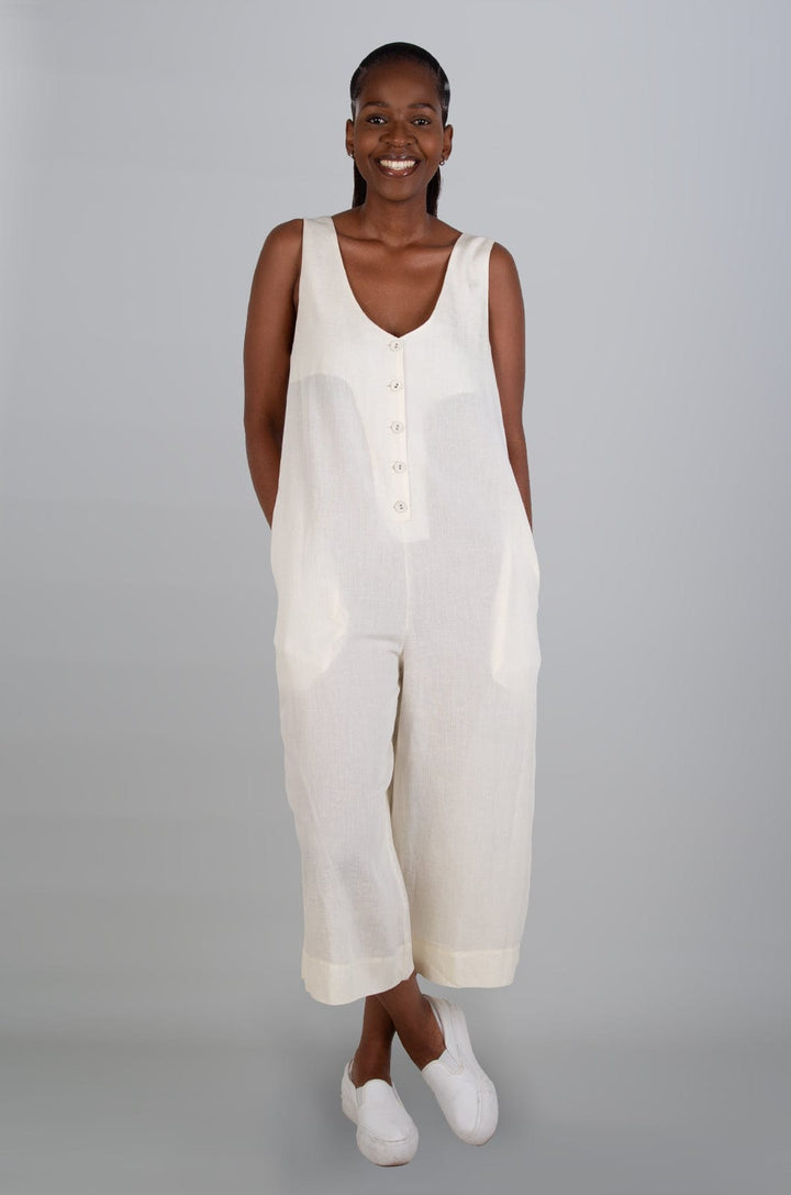 Ulja - Ladies Sleeveless Onesy Lizzard apparel Ecru / S