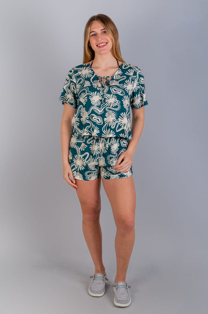 Ululani - Ladies S/S Blouse Lizzard apparel