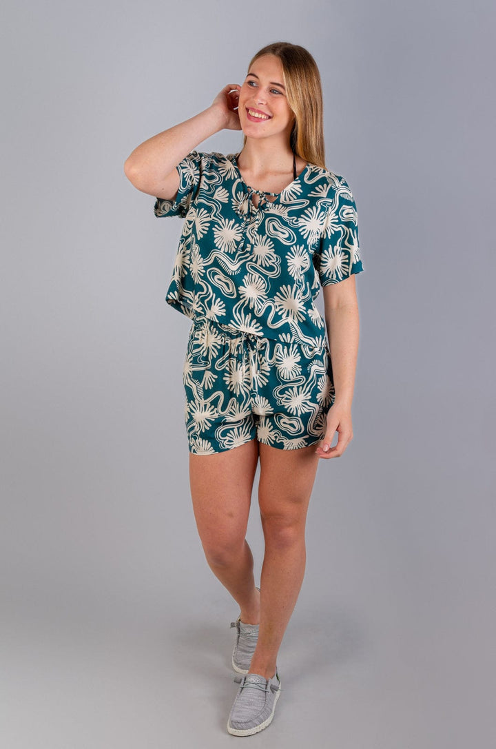 Ululani - Ladies S/S Blouse Lizzard apparel