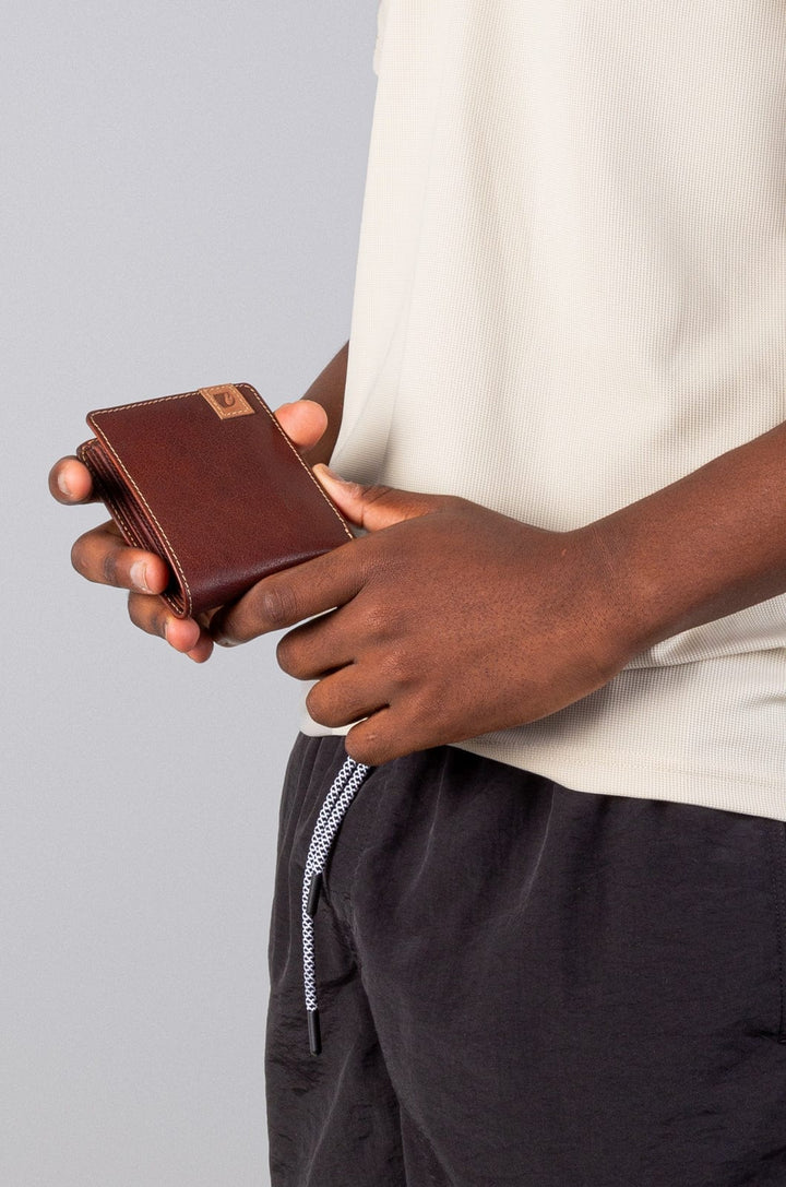 Wallen 25 - Leather Wallet Lizzard accessories Chocolate Brown / One Size