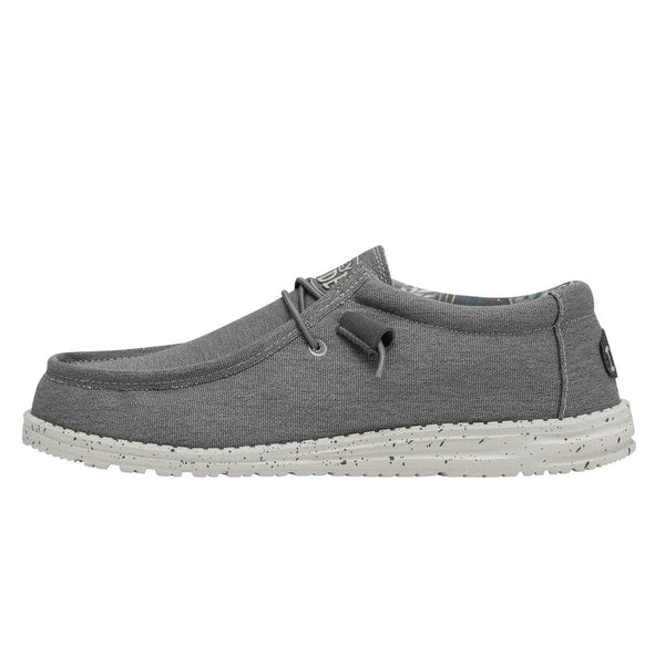 Wally Stretch Canvas - Iron Hey Dude footwear Iron Grey / UK7