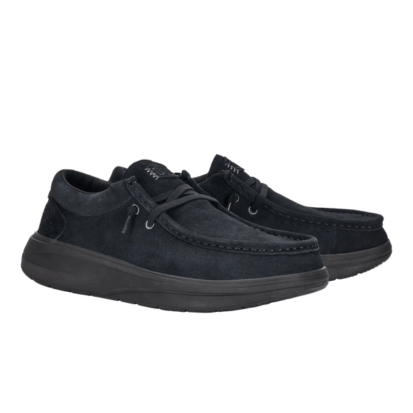 Wally X Suede Black Hey Dude footwear