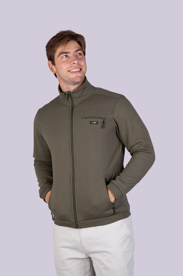 Wargo - Mens Zip Thru Lizzard apparel Deep Depths / XS