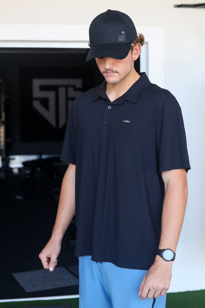 Warrior - Mens S/S Polo Lizzard apparel Black / XS