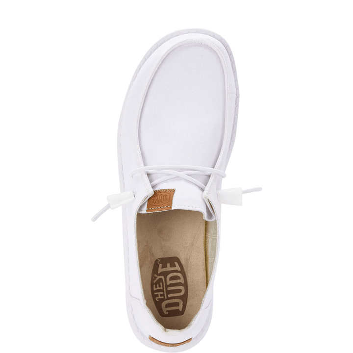 Wendy Canvas White Hey Dude footwear