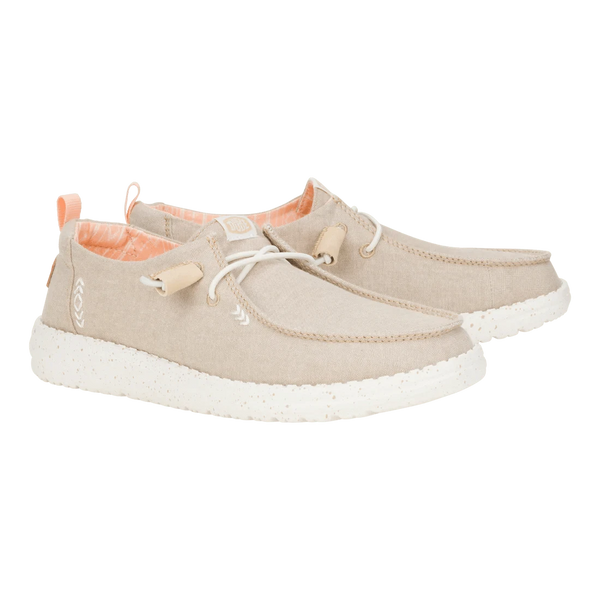 Wendy Chambray Tan Hey Dude footwear
