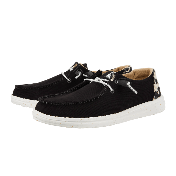 Wendy Leopard Hey Dude footwear Blk/Leopard / UK4