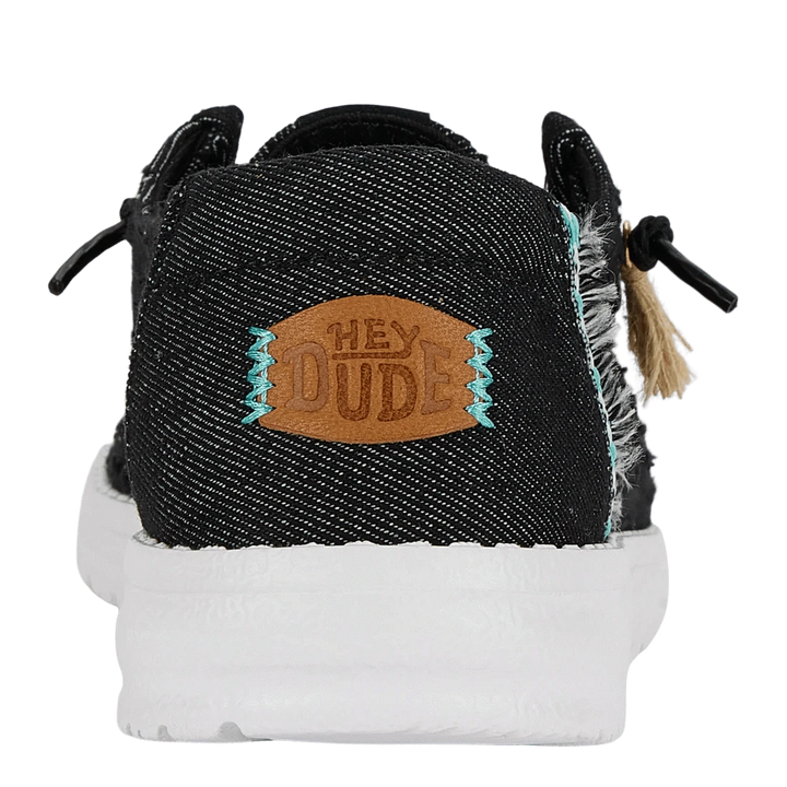 Wendy Perf Canvas Black Hey Dude footwear