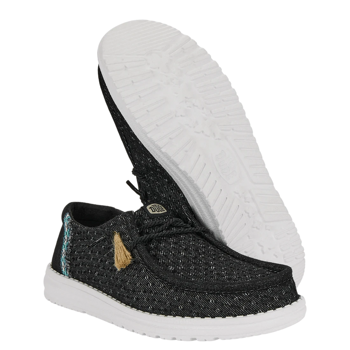 Wendy Perf Canvas Black Hey Dude footwear