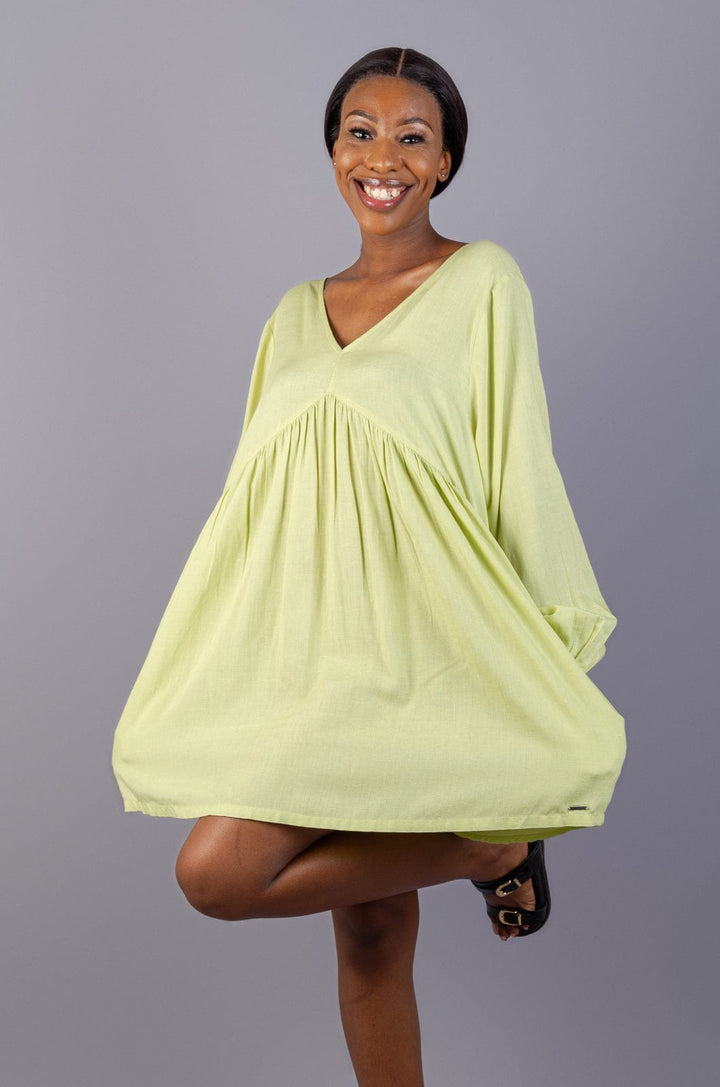 Whimlee - Ladies Dress Lizzard apparel Shadow Lime / S