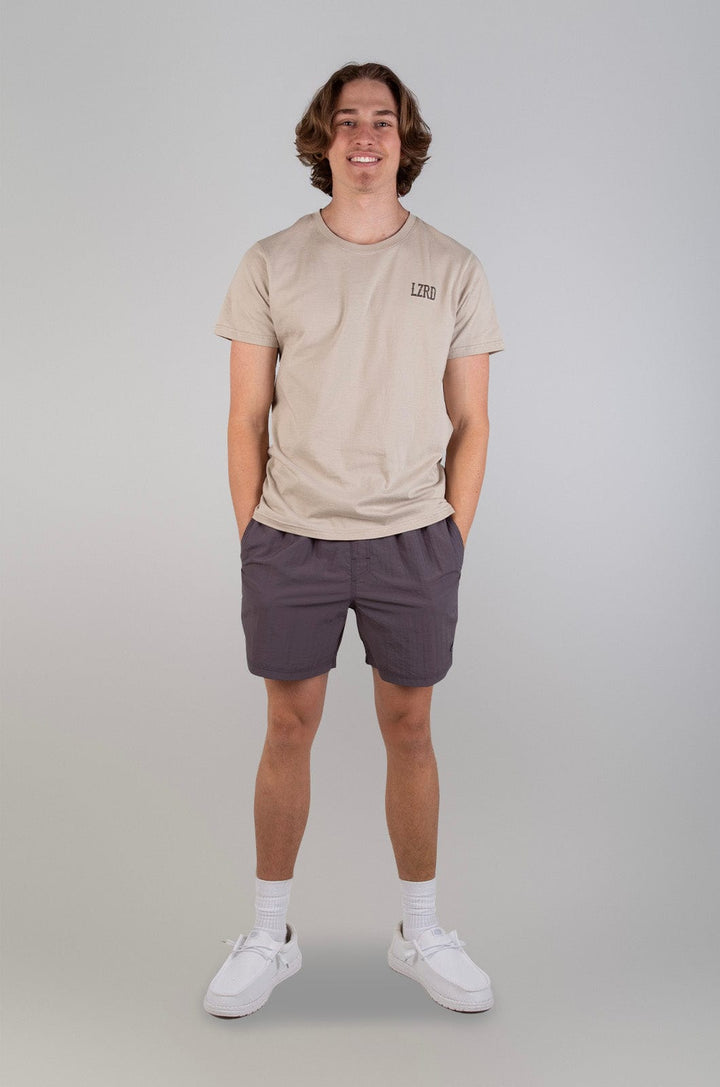 Yazoo - Mens S/S Tee Lizzard apparel Plaza Taupe / XS