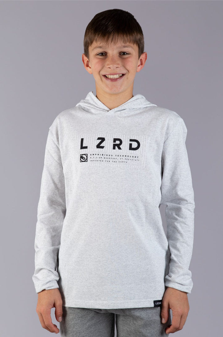 Yves - Teen Boys L/S Hooded Tee Lizzard apparel