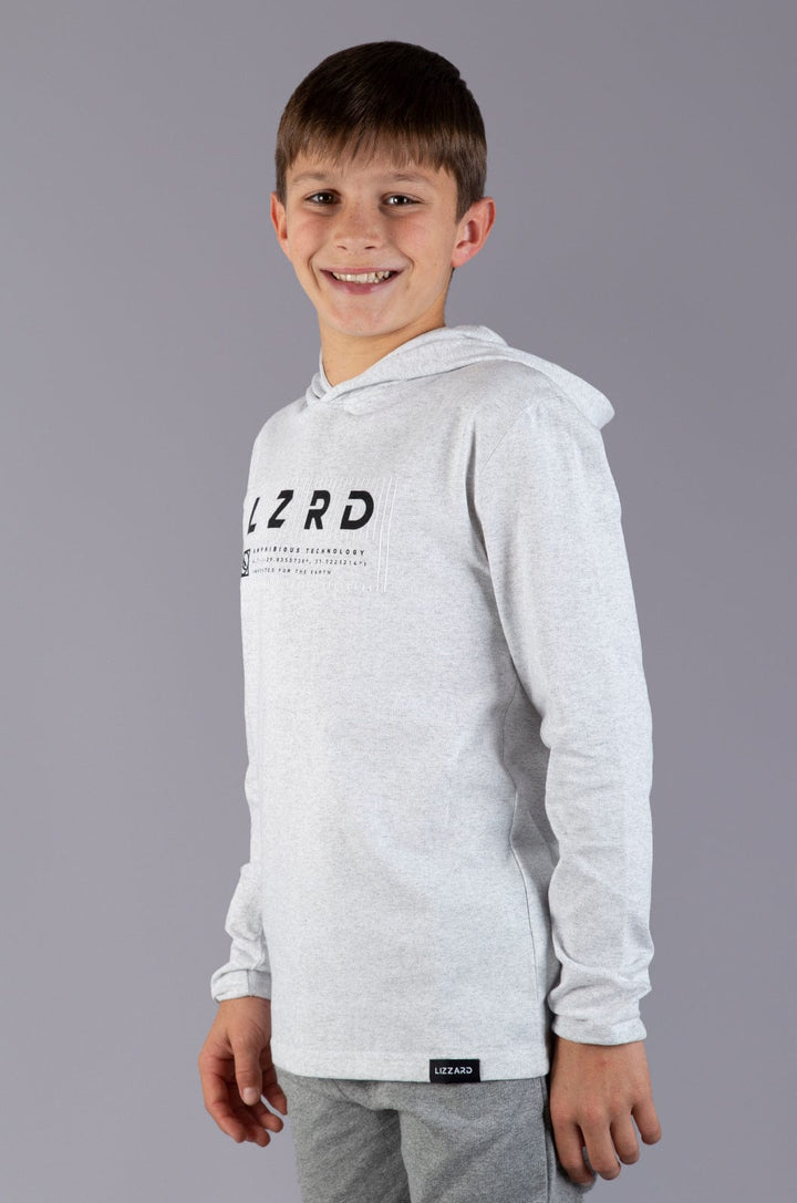 Yves - Teen Boys L/S Hooded Tee Lizzard apparel