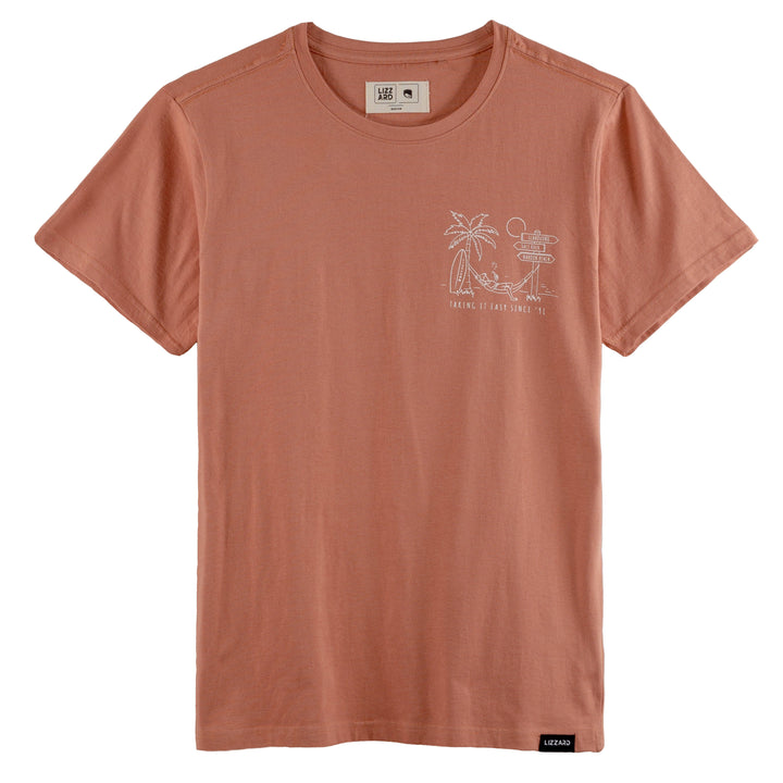 Abed- Mens S/S Tee Lizzard apparel Cork Brown / XS