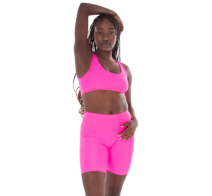 Alianette - Ladies Sports Vest Lizzard swimwear lycra Hyper Pink / S