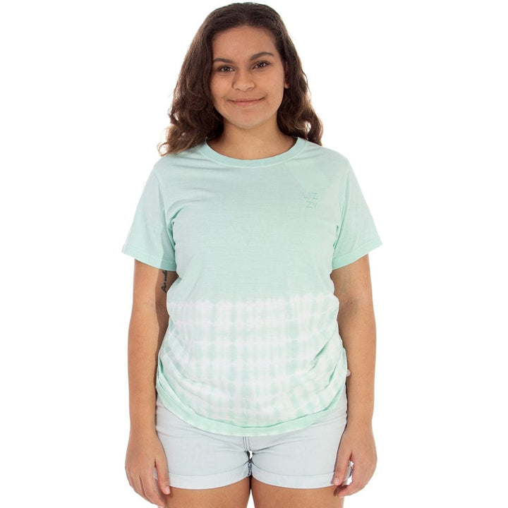 Ana-Sofia - Ladies S/S Tee Lizzard apparel Aqua Foam / S