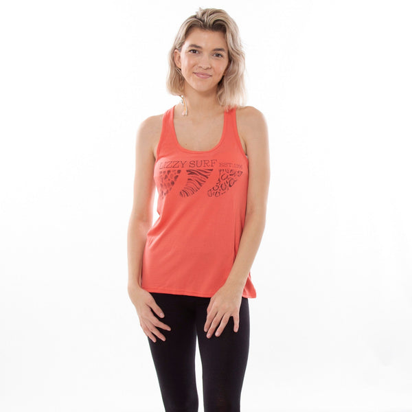 Arya-Ladies Singlet Lizzard apparel Camelia Coral / S