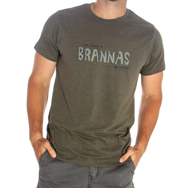 Brannas - Mens S/S Tee Lizzard apparel Olive / XS