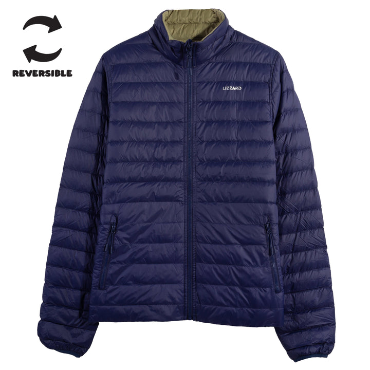 Brayan - Mens Reversible Puffer Lizzard apparel Navy/Olive / S