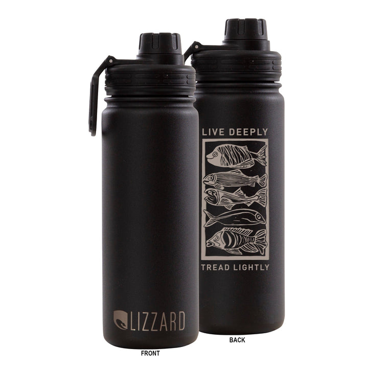 Breathe One Ocean Swim 530Ml Flask Lizzard flask Black / One Size