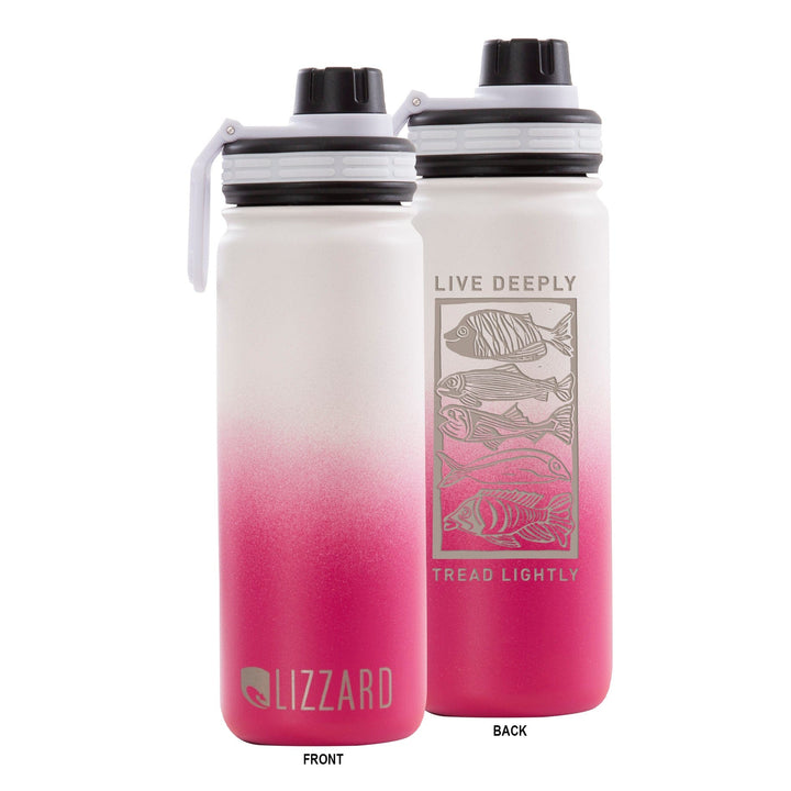 Breathe One Ocean Swim 530Ml Flask Lizzard flask Pink/White Ombre / One Size