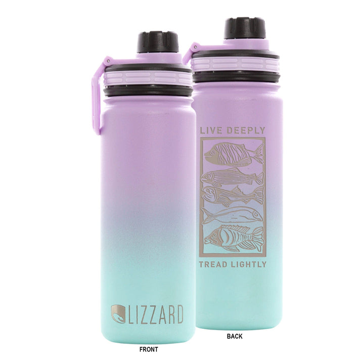 Breathe One Ocean Swim 530Ml Flask Lizzard flask Lilac/Mint Ombre / One Size