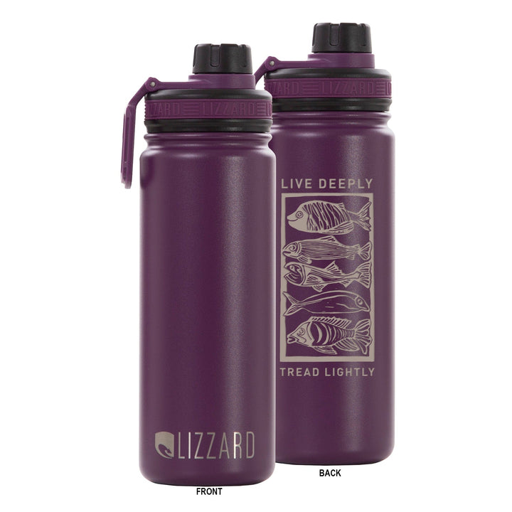 Breathe One Ocean Swim 530Ml Flask Lizzard flask Eggplant / One Size