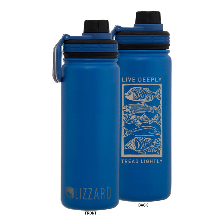 Breathe One Ocean Swim 530Ml Flask Lizzard flask Classic Blue / One Size