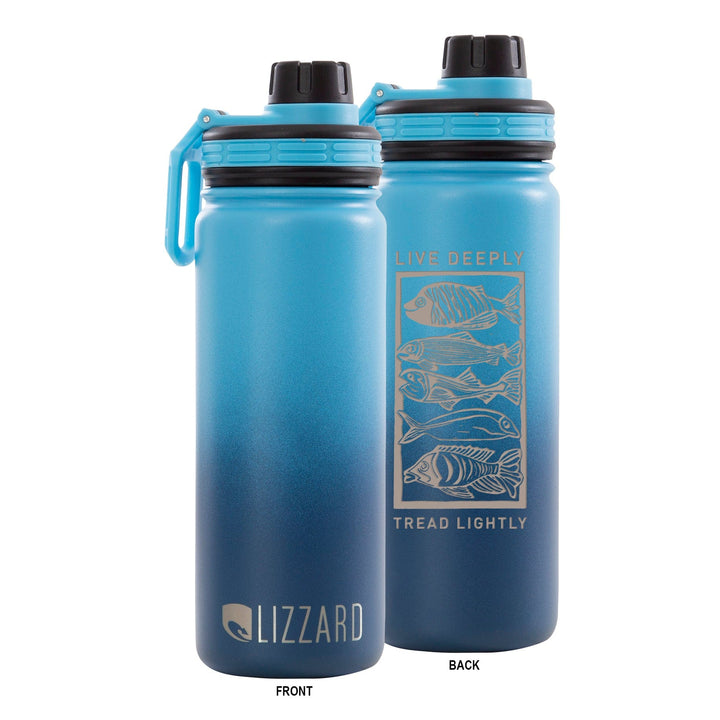 Breathe One Ocean Swim 530Ml Flask Lizzard flask Navy Ombre / One Size