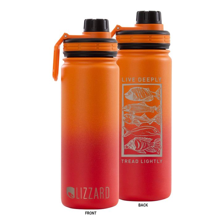 Breathe One Ocean Swim 530Ml Flask Lizzard flask Orange Ombre / One Size