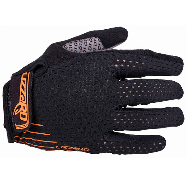 Dactyl - Long Finger  Glove Lizzard Accessories Black/Orange / S