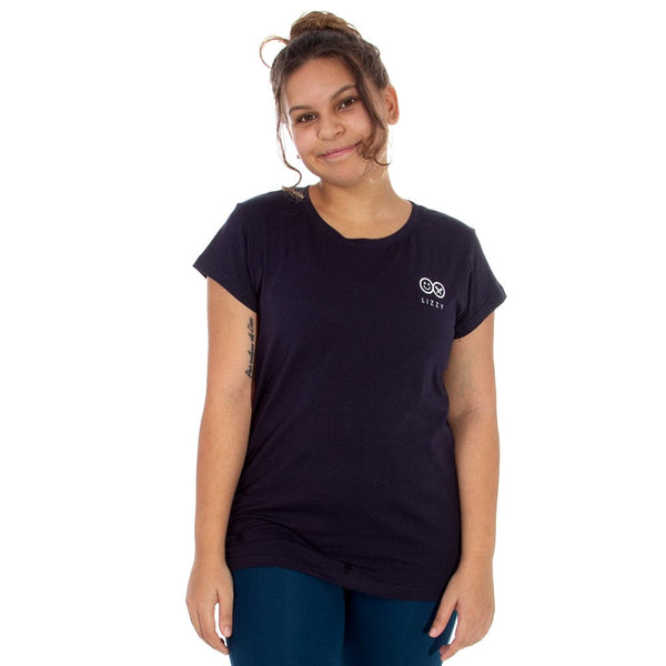 Derby -  Ladies Cap Slv Tee Lizzard apparel Navy / XS