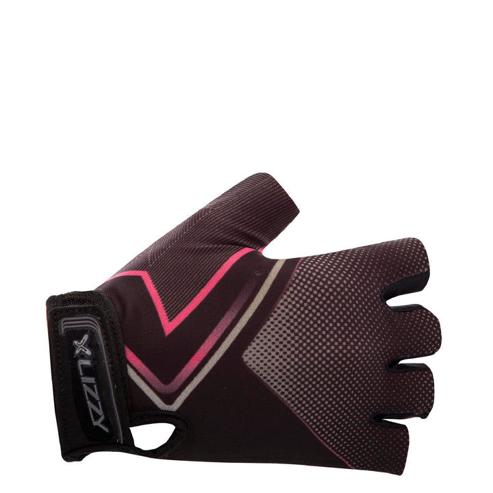 Devona - Girls Short Finger Glove Lizzard accessories Black/Pink / 3/4