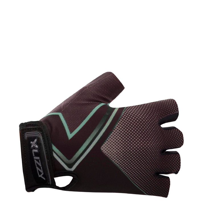 Devona - Girls Short Finger Glove Lizzard accessories Black/Mint / 3/4