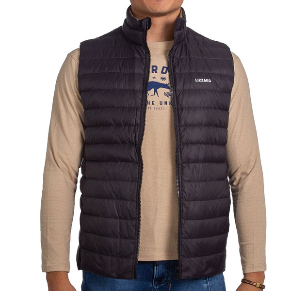 Dugmore - Mens Sleeveless  Reversible Puffer Lizzard apparel